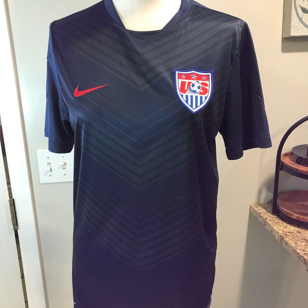 Nike Soccer vintage  2014 prematch USA team prematch dri fit Jersey